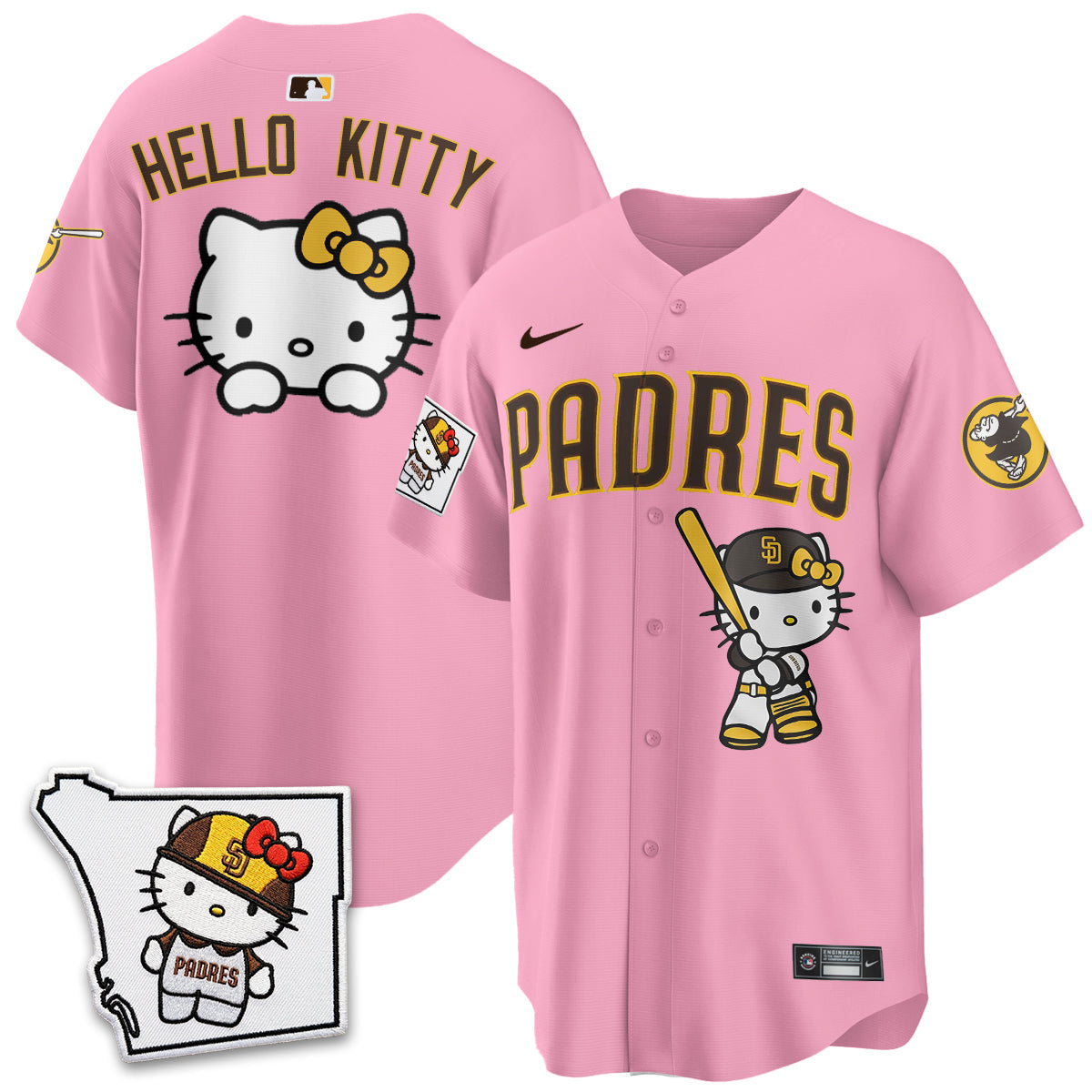 San Diego Padres x Meow KT Vapor Limited Jersey - All Stitched V2