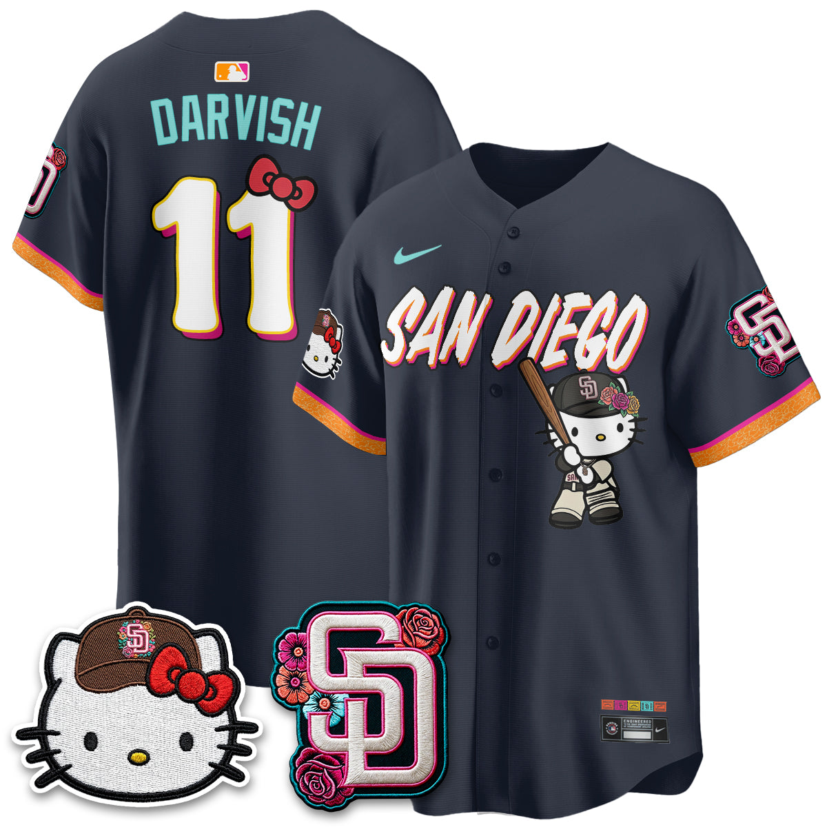 San Diego Padres 2026 City Connect x Meow KT Vapor Limited Jersey - All Stitched
