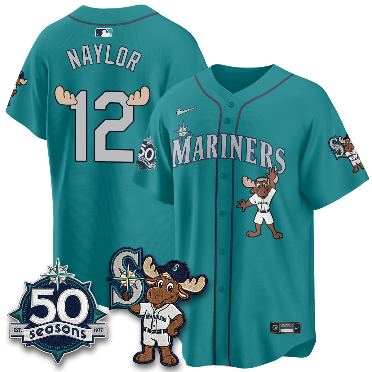 Seattle Mariners Mascot Jersey - All Stitched