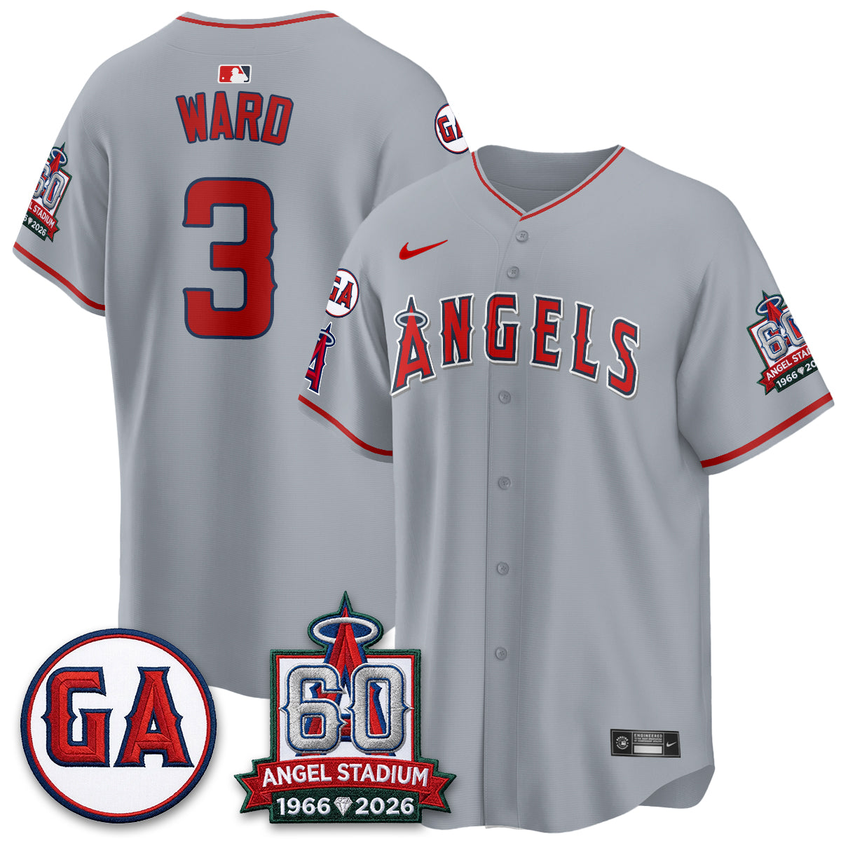Los Angeles Angels 60th Anniversary Vapor Jersey - All Stitched V3