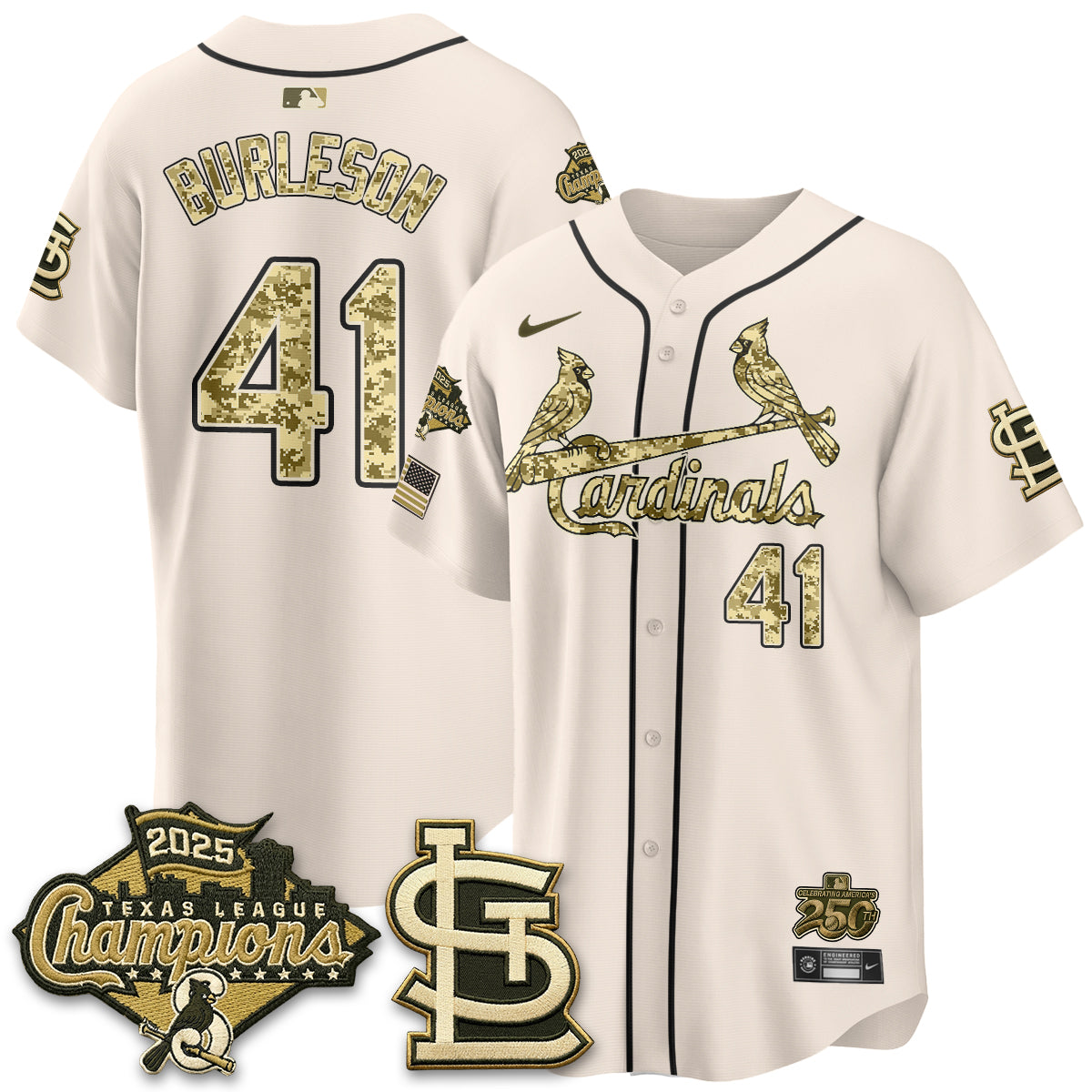 St. Louis Cardinals 2026 Armed Forces Day Jersey - All Stitched