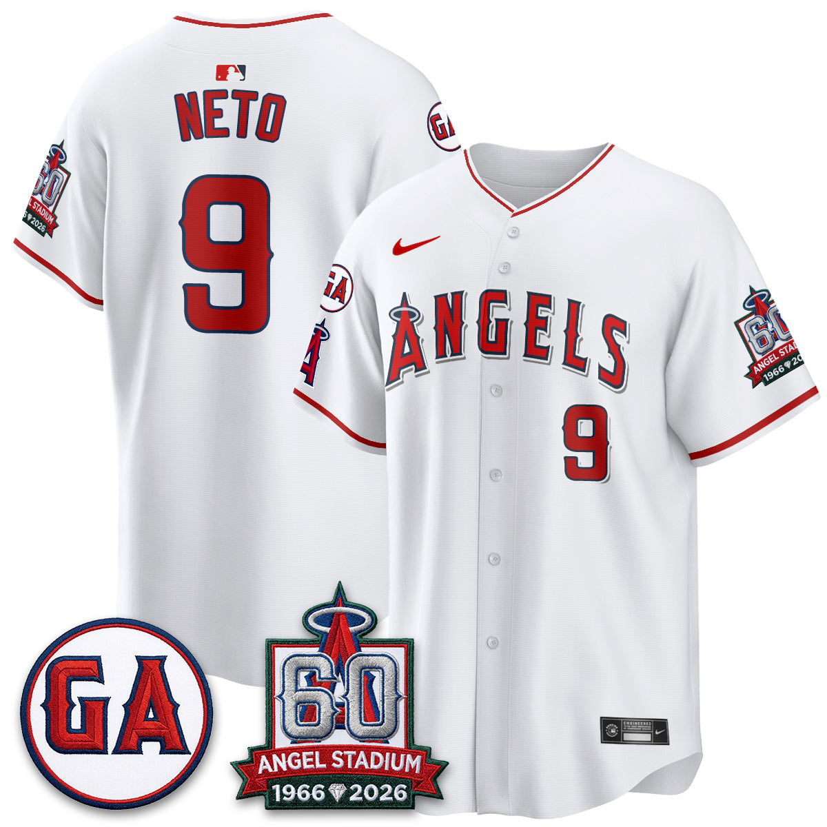 Los Angeles Angels 60th Anniversary Vapor Jersey - All Stitched V3