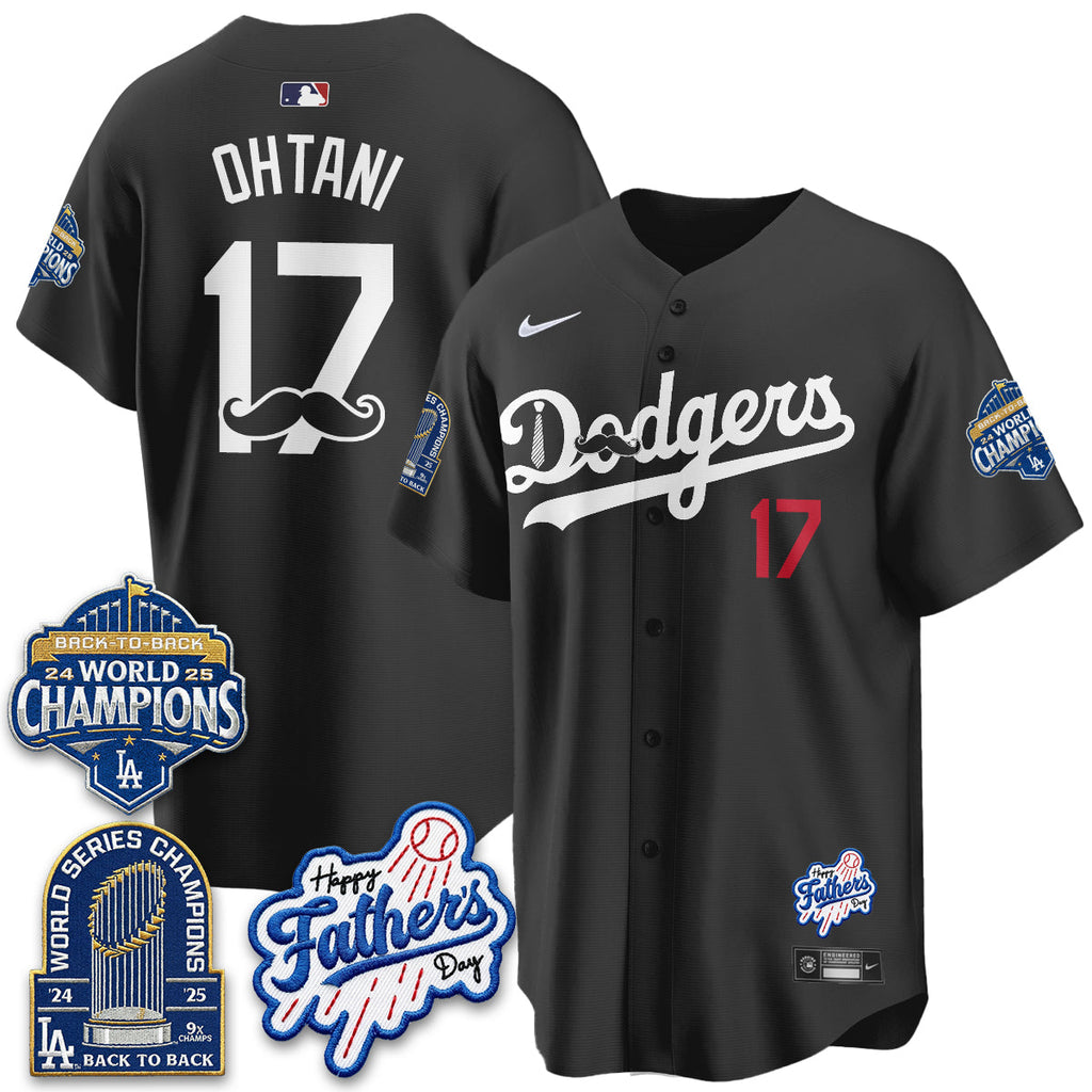 Los Angeles Dodgers Happy Father's Day 2026 Jersey - Stitched