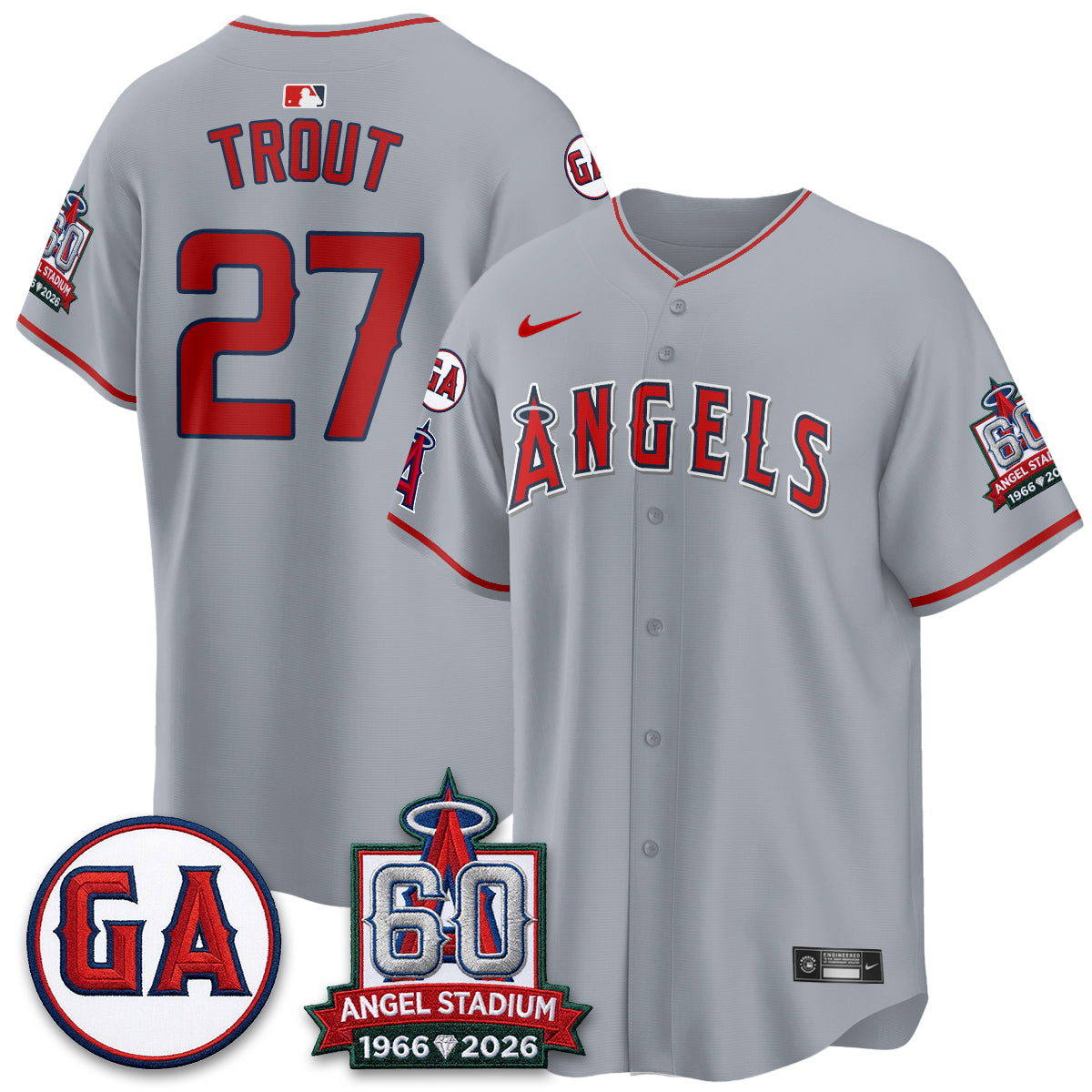Los Angeles Angels 60th Anniversary Vapor Jersey - All Stitched V3