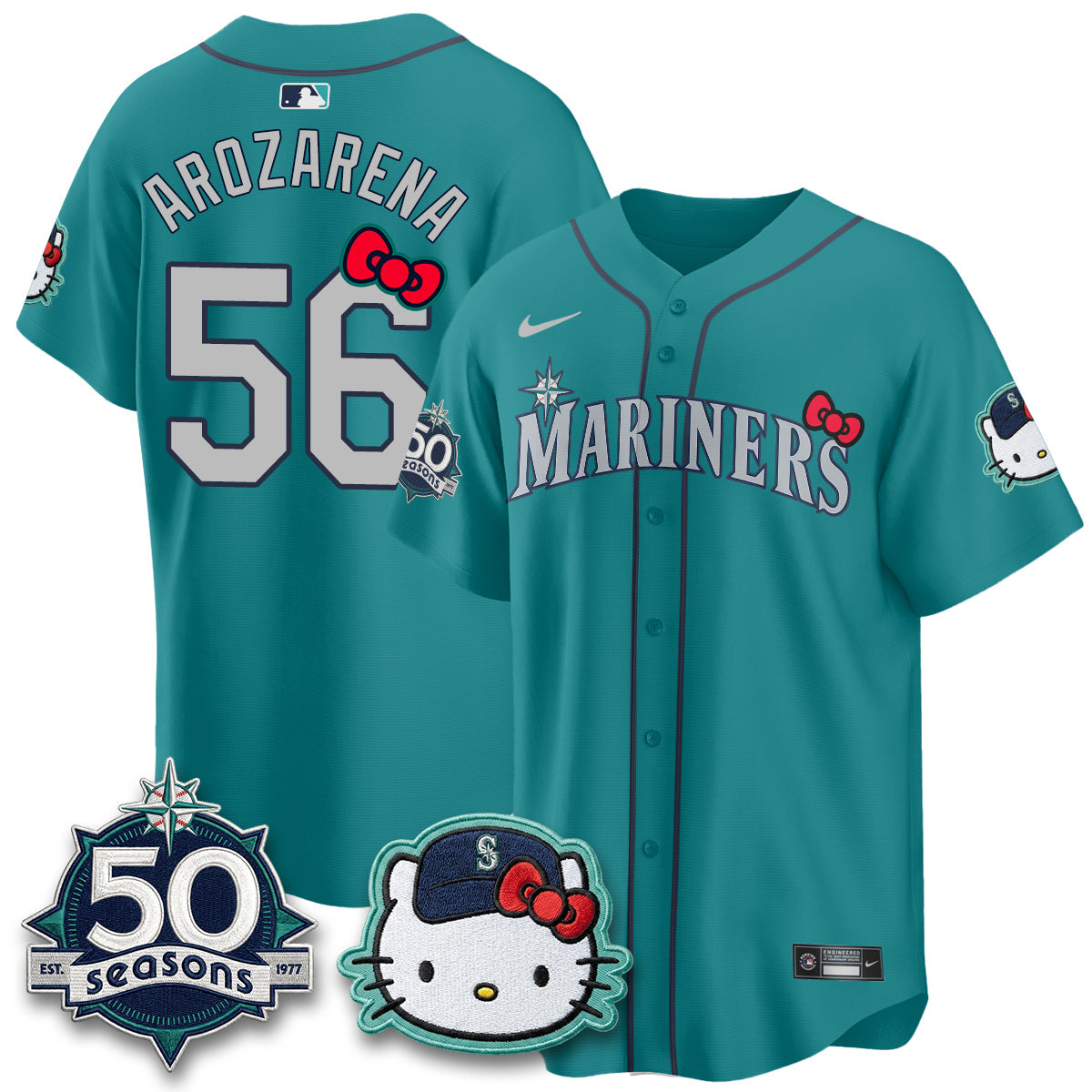 Seattle Mariners x Meow KT Night Limited Jersey - All Stitched
