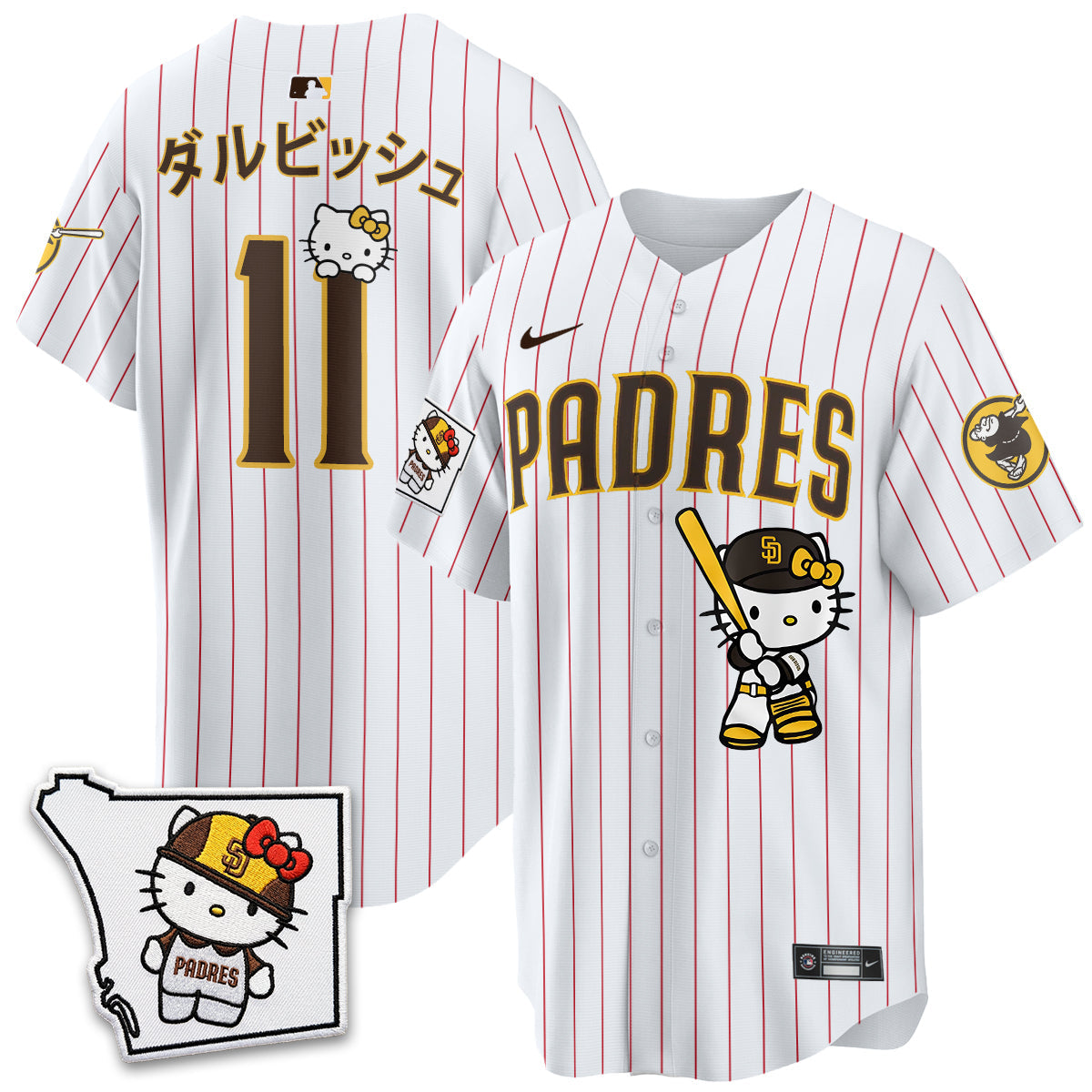 San Diego Padres x Meow KT Vapor Limited Jersey - All Stitched V2