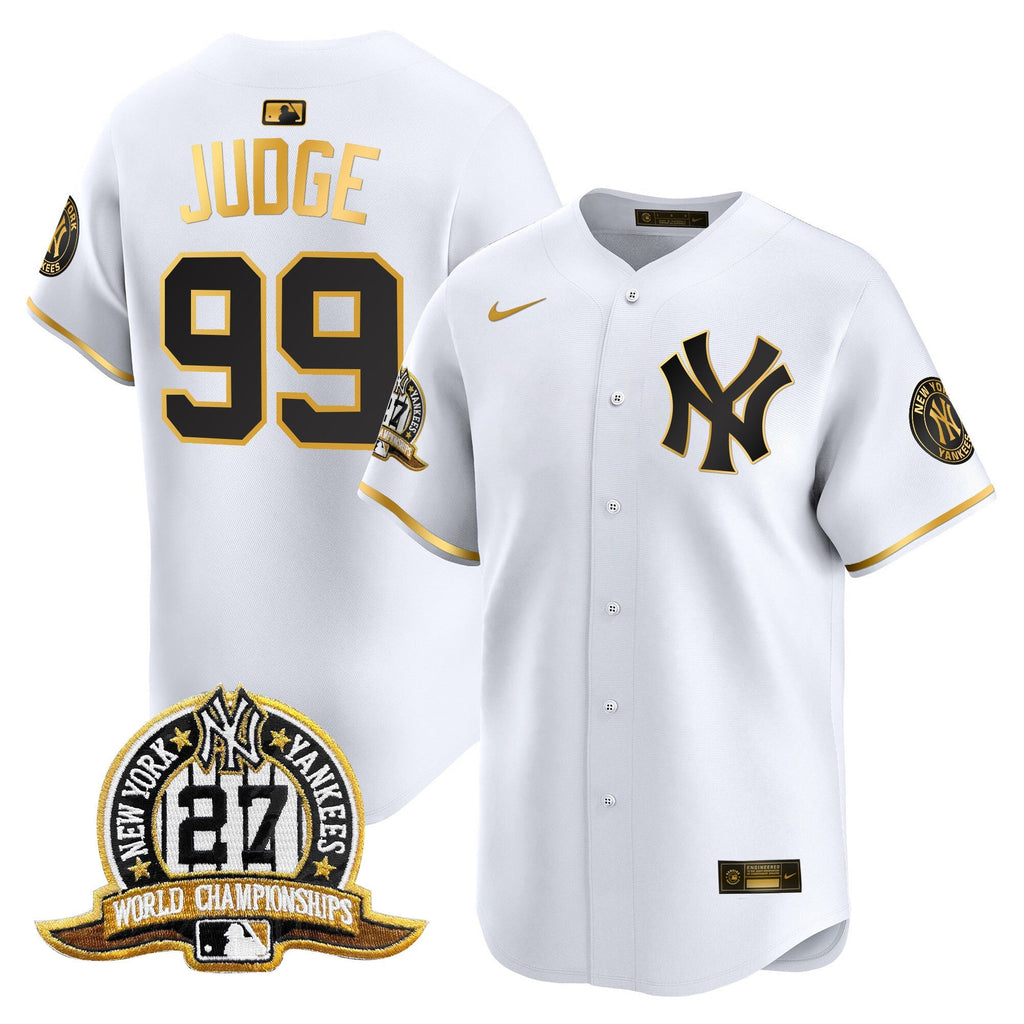 NYY 27 Time Champions Patch Vapor Premier Limited Jersey - All Stitched