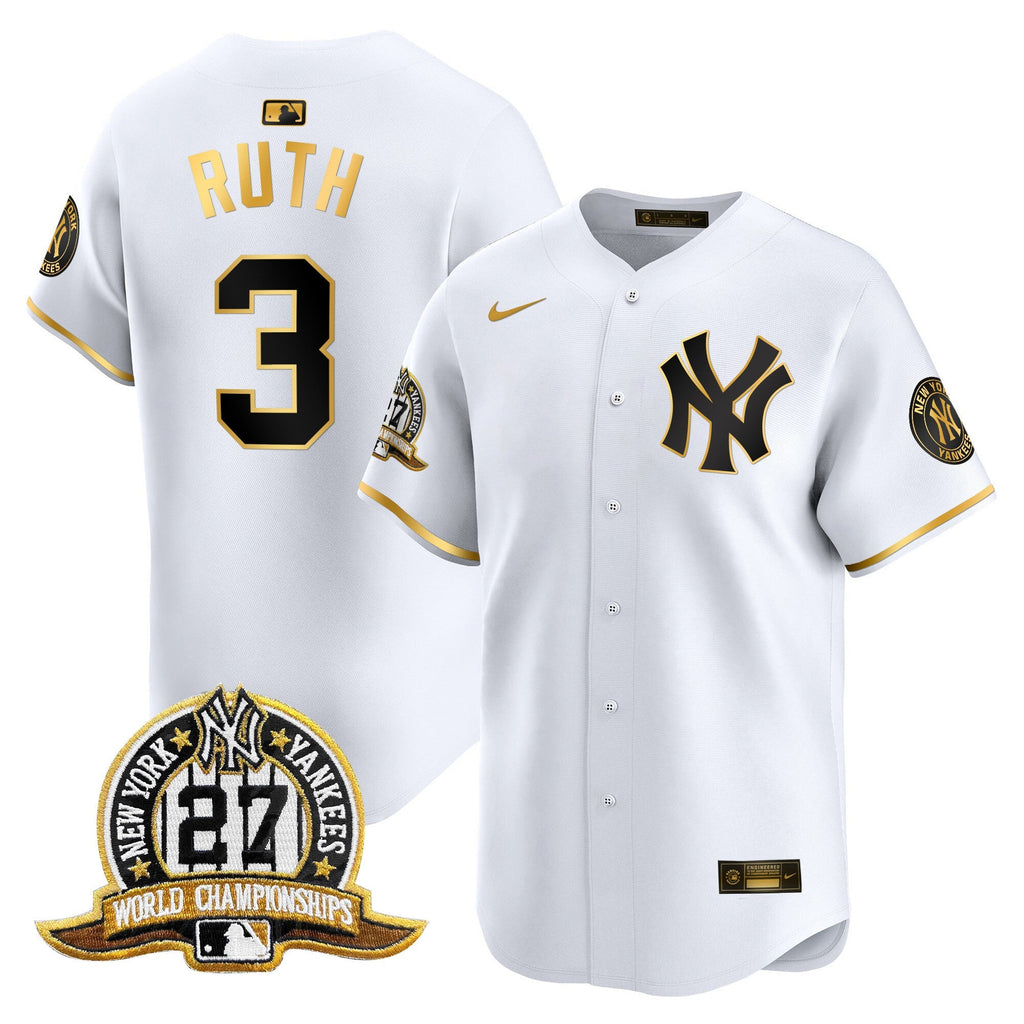 NYY 27 Time Champions Patch Vapor Premier Limited Jersey - All Stitched