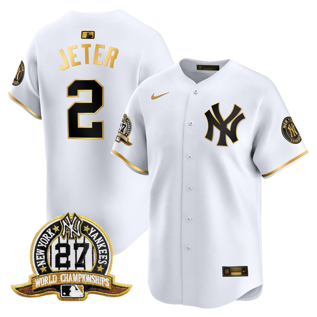NYY 27 Time Champions Patch Vapor Premier Limited Jersey - All Stitched