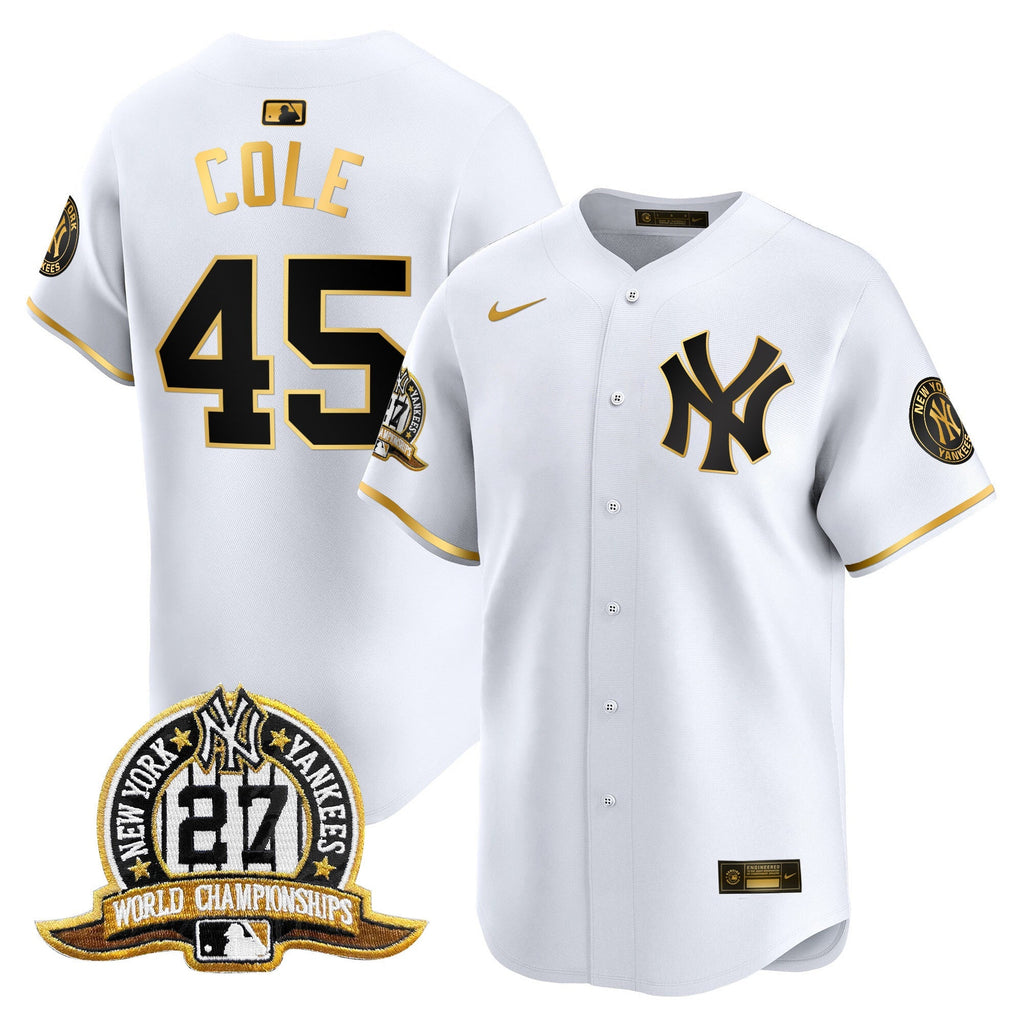 NYY 27 Time Champions Patch Vapor Premier Limited Jersey - All Stitched