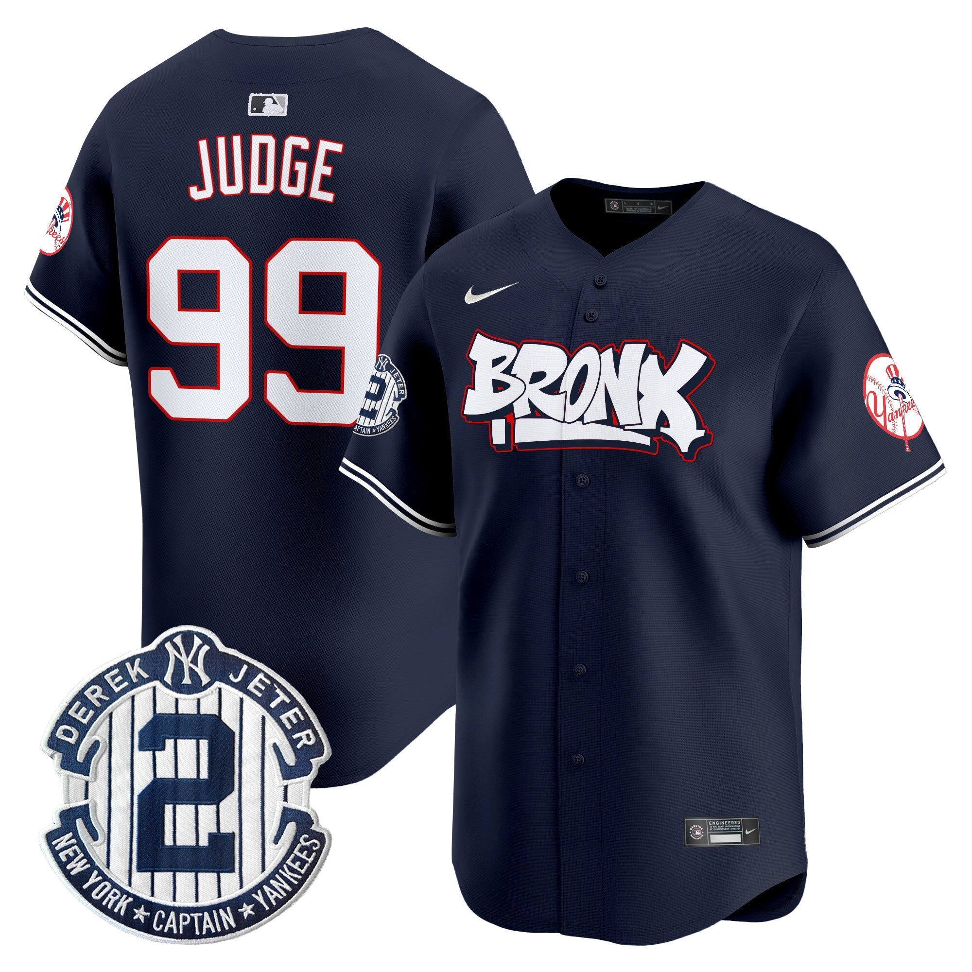 NYY The Bronx Graffiti Vapor Premier Limited Jersey V4 - All Stitched