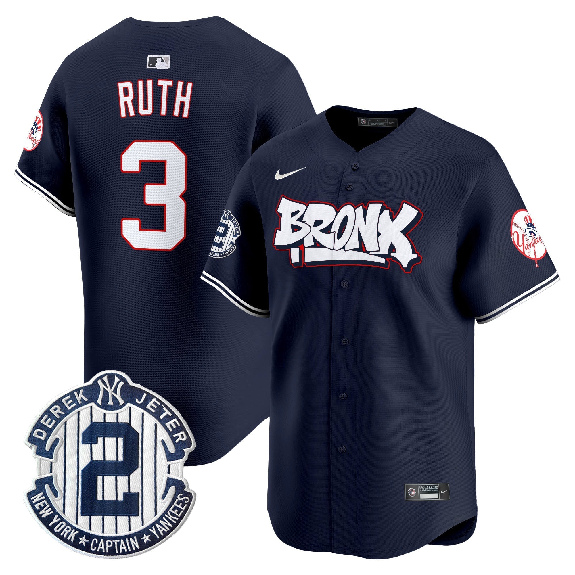 NYY The Bronx Graffiti Vapor Premier Limited Jersey V4 - All Stitched