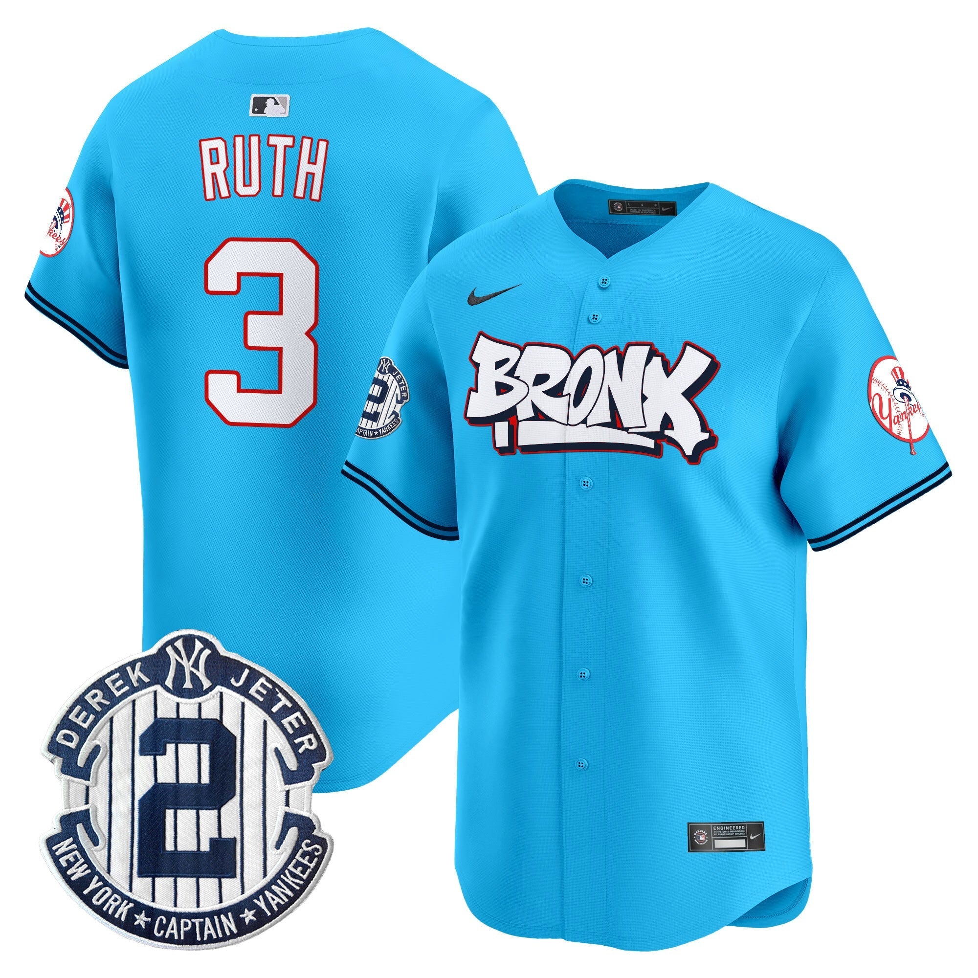 NYY The Bronx Graffiti Vapor Premier Limited Jersey V4 - All Stitched