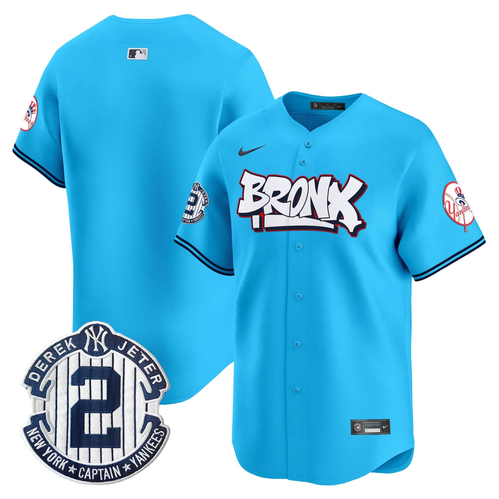 NYY The Bronx Graffiti Vapor Premier Limited Jersey V4 - All Stitched