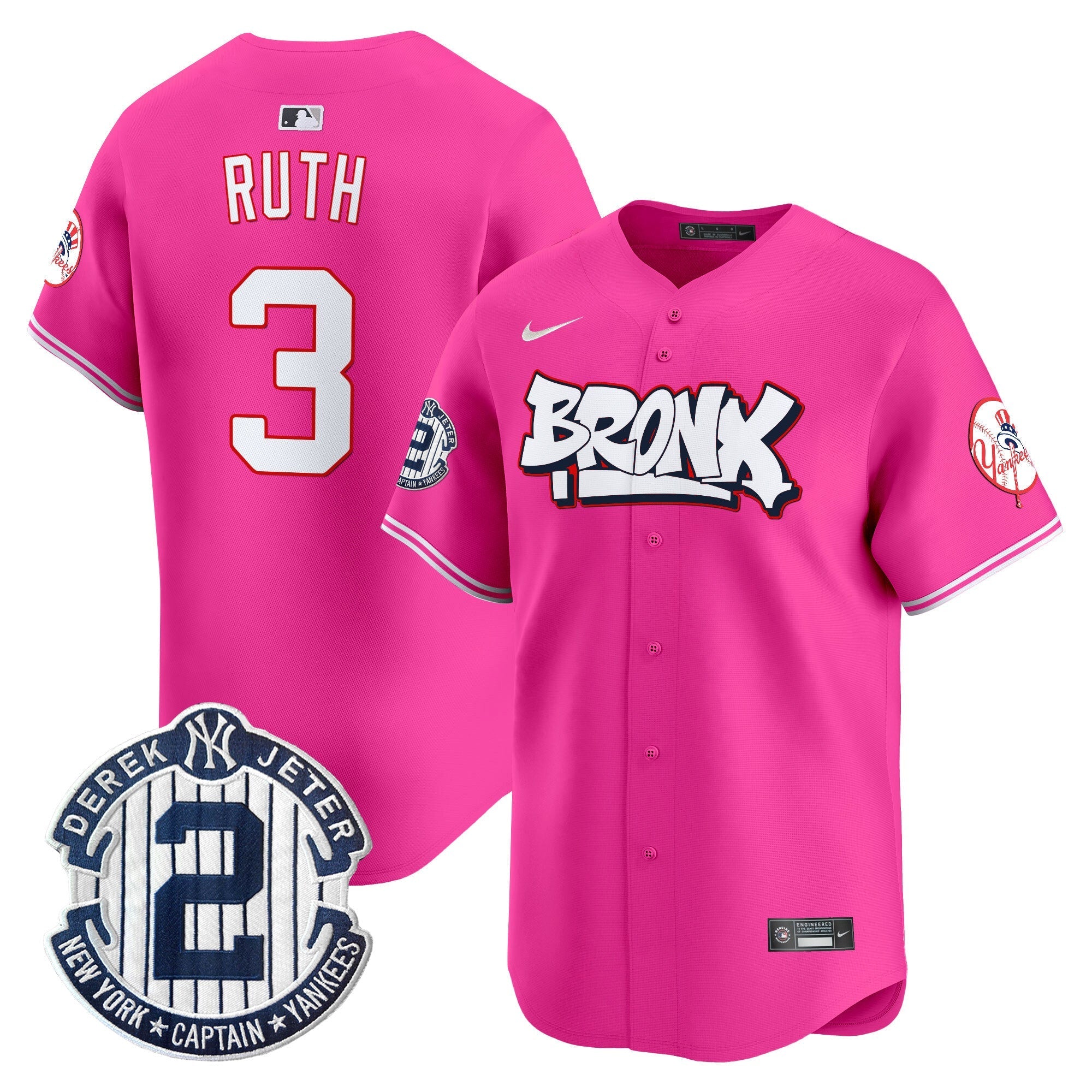 NYY The Bronx Graffiti Vapor Premier Limited Jersey V4 - All Stitched