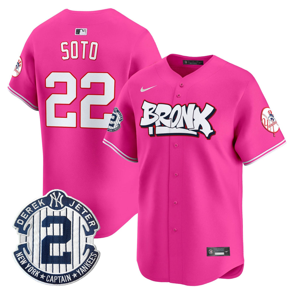 NYY The Bronx Graffiti Vapor Premier Limited Jersey V4 - All Stitched