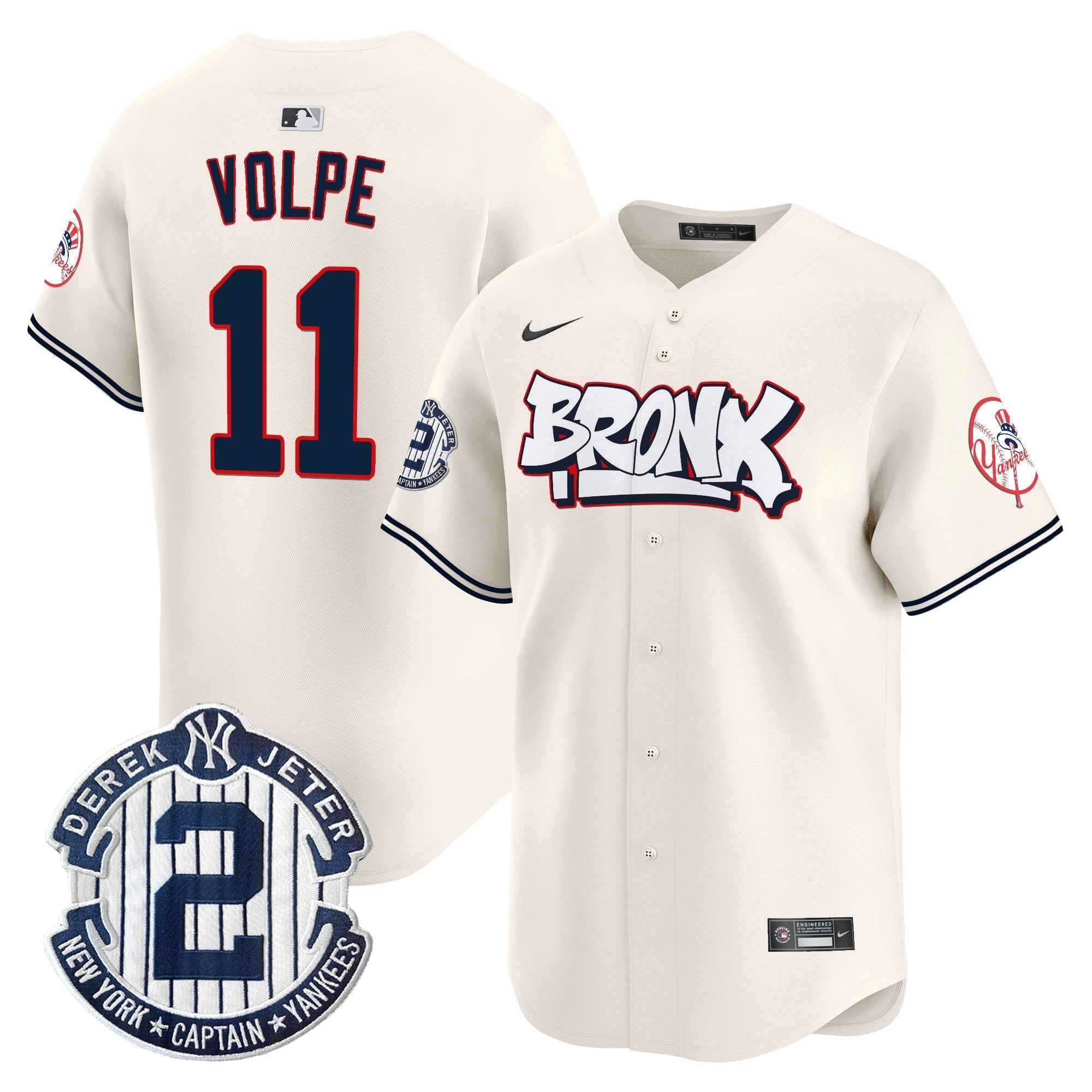 NYY The Bronx Graffiti Vapor Premier Limited Jersey V4 - All Stitched