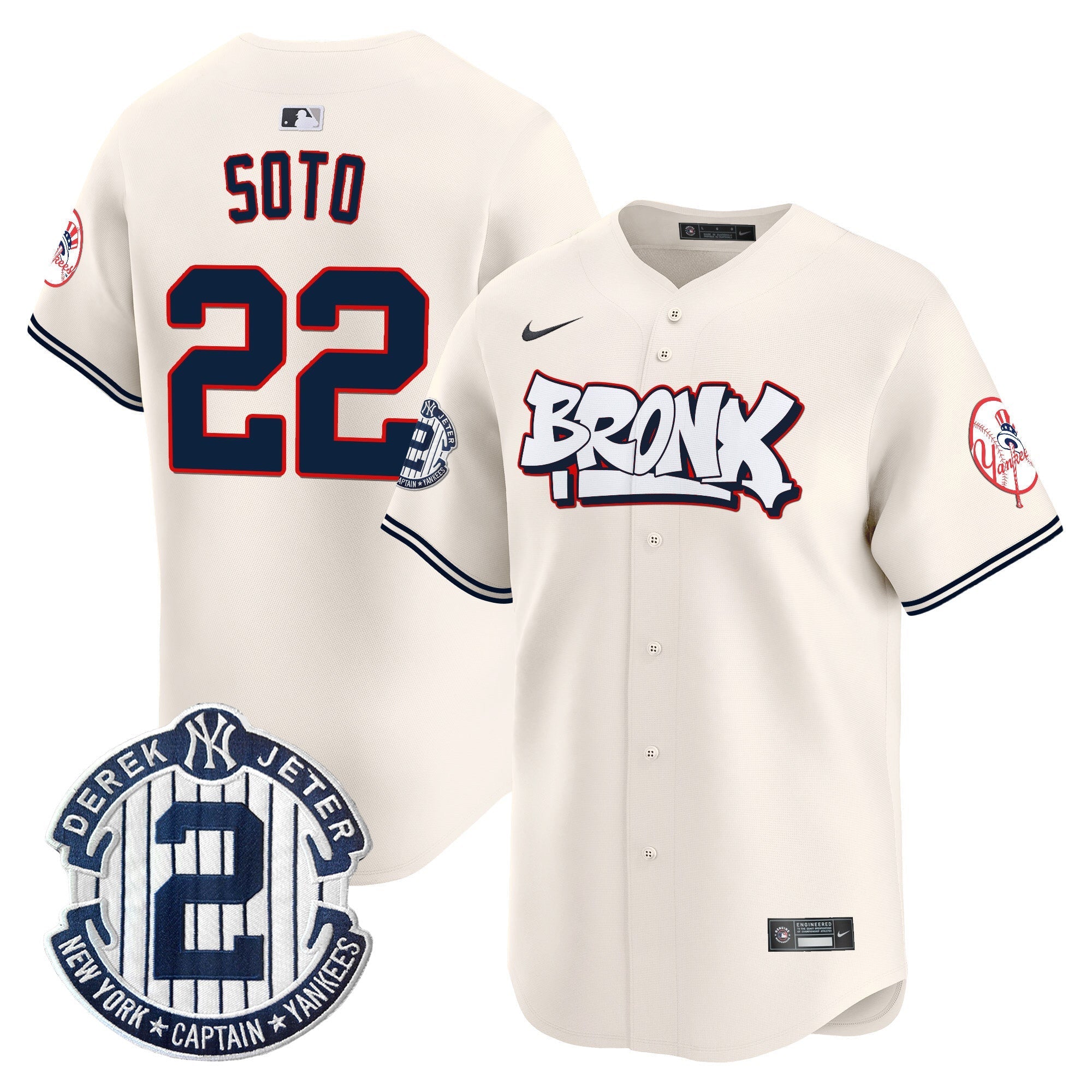 NYY The Bronx Graffiti Vapor Premier Limited Jersey V4 - All Stitched