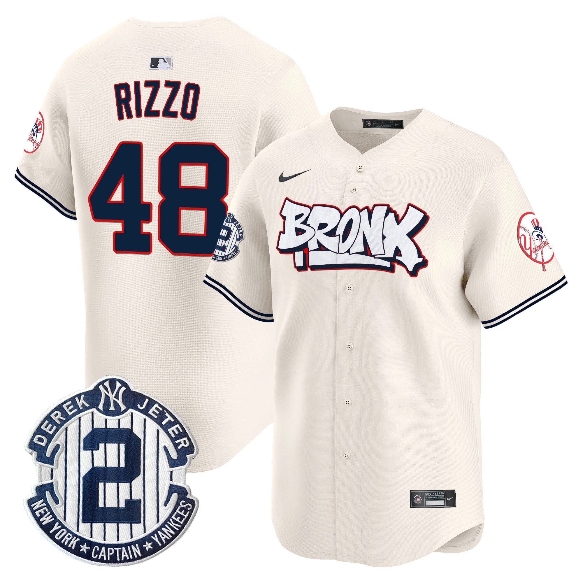 NYY The Bronx Graffiti Vapor Premier Limited Jersey V4 - All Stitched