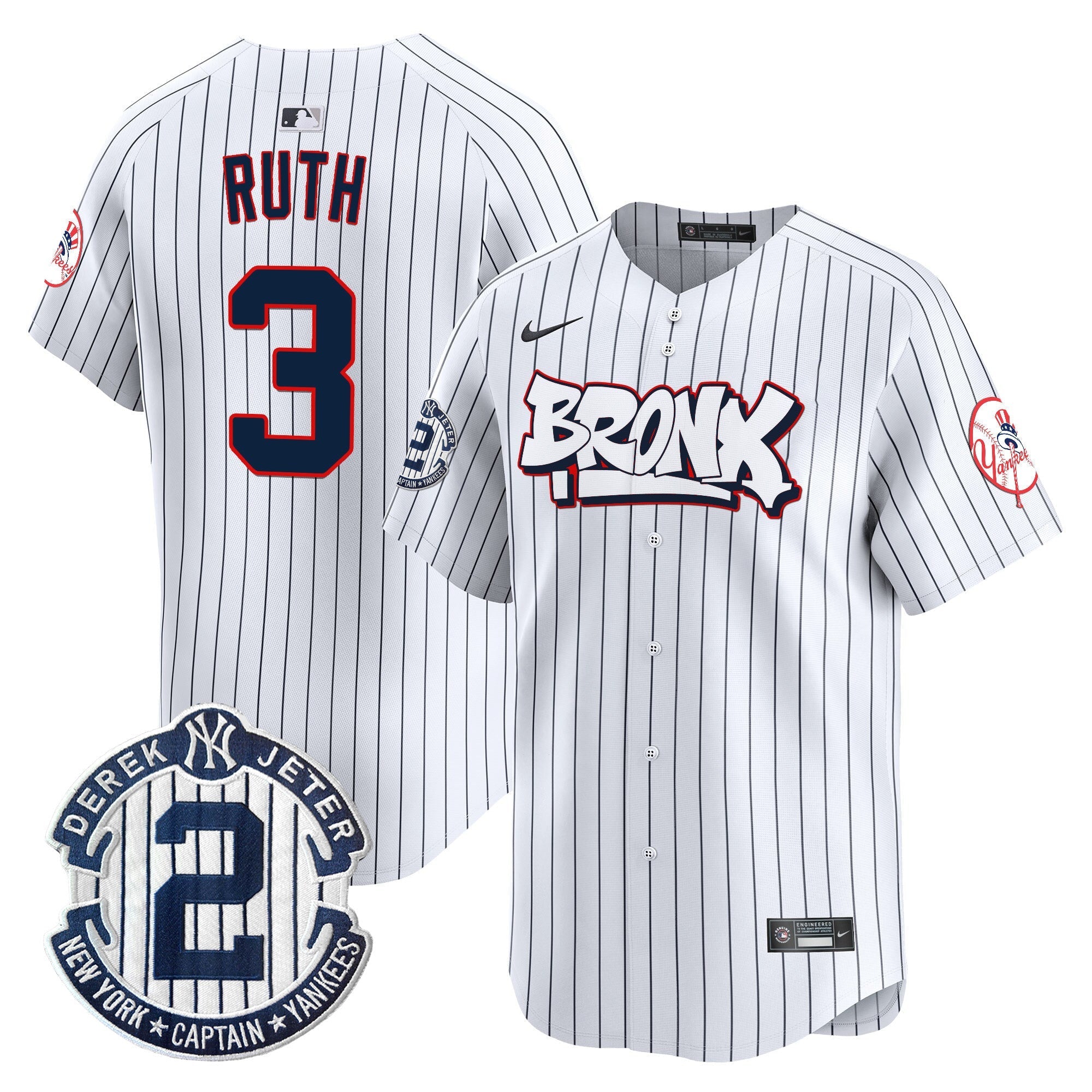 NYY The Bronx Graffiti Vapor Premier Limited Jersey V4 - All Stitched