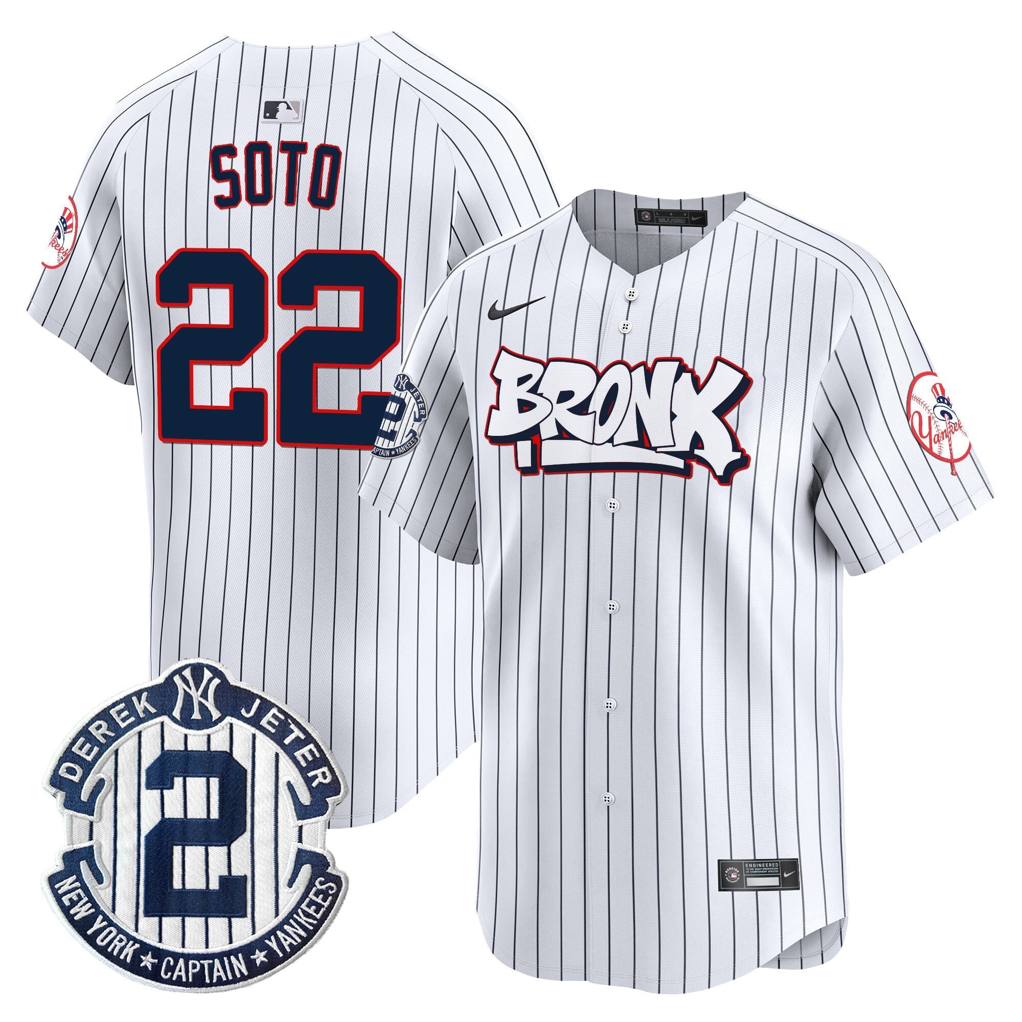 NYY The Bronx Graffiti Vapor Premier Limited Jersey V4 - All Stitched