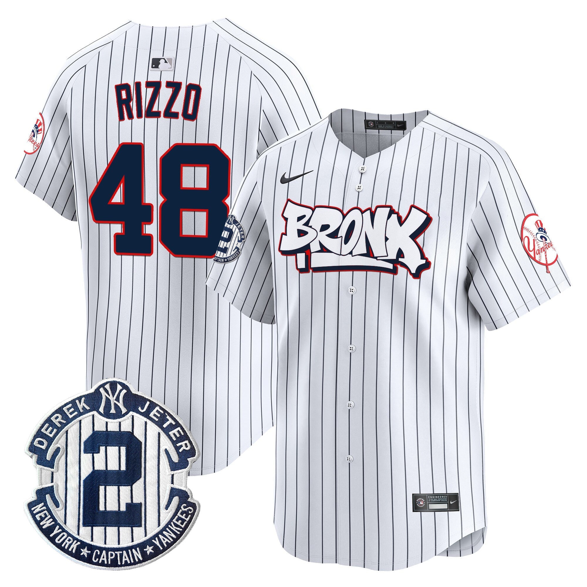 NYY The Bronx Graffiti Vapor Premier Limited Jersey V4 - All Stitched