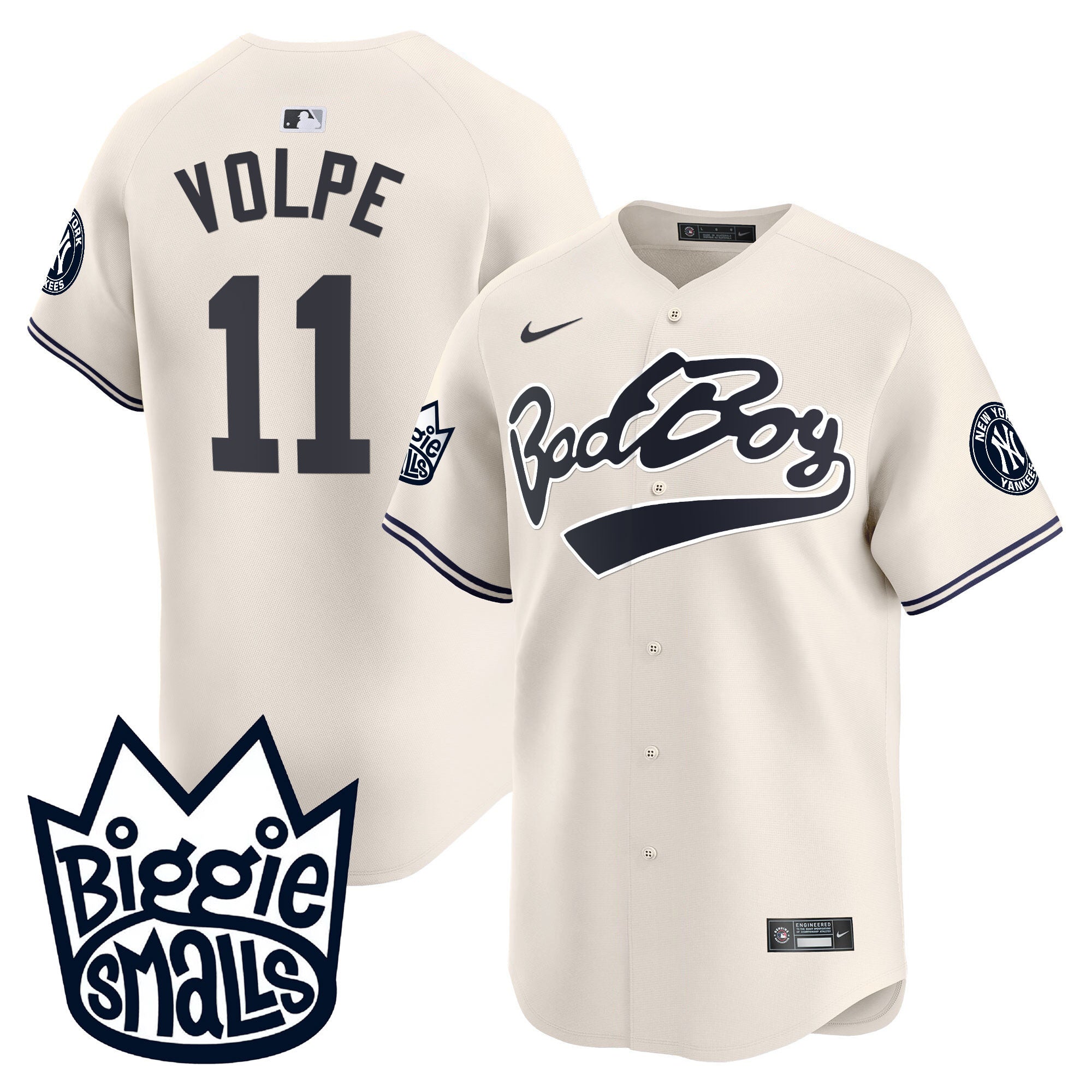NYY Biggie Smalls Vapor Premier Limited Jersey - All Stitched
