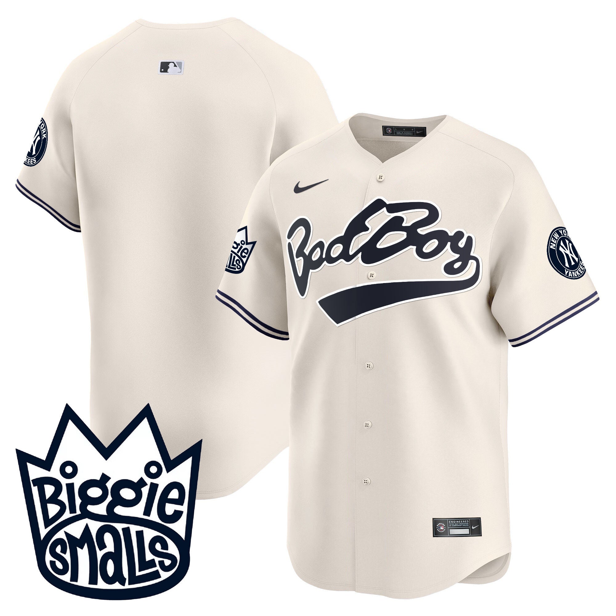 NYY Biggie Smalls Vapor Premier Limited Jersey - All Stitched