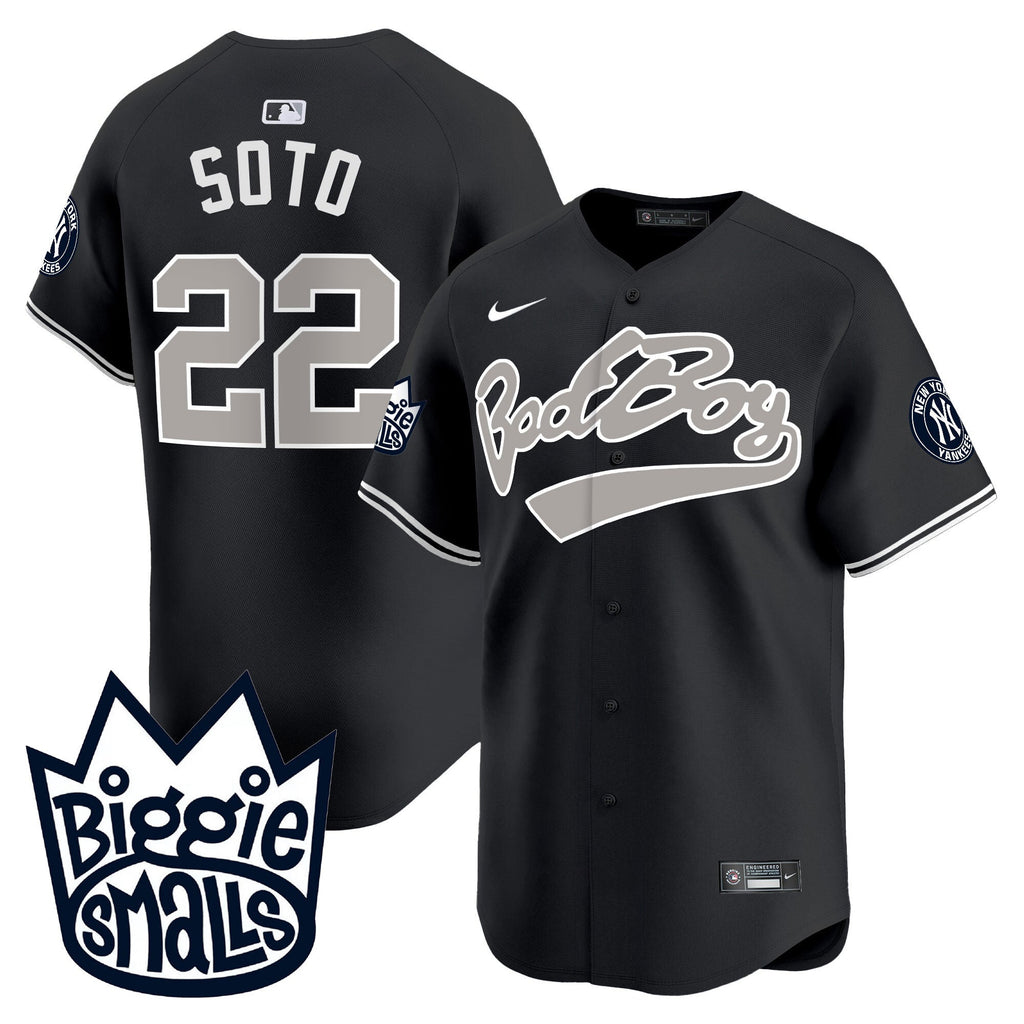 NYY Biggie Smalls Vapor Premier Limited Jersey - All Stitched