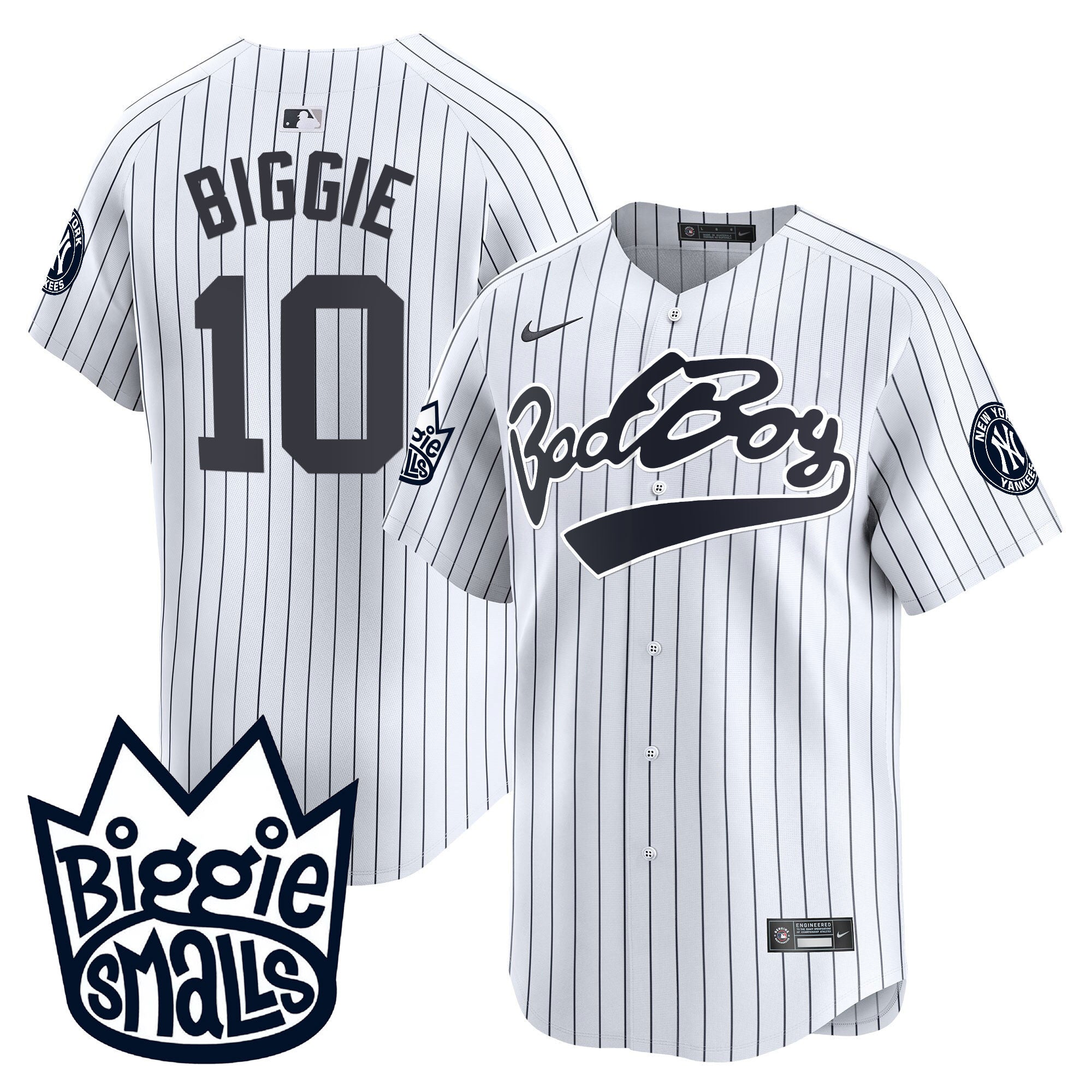 NYY Biggie Smalls Vapor Premier Limited Jersey - All Stitched