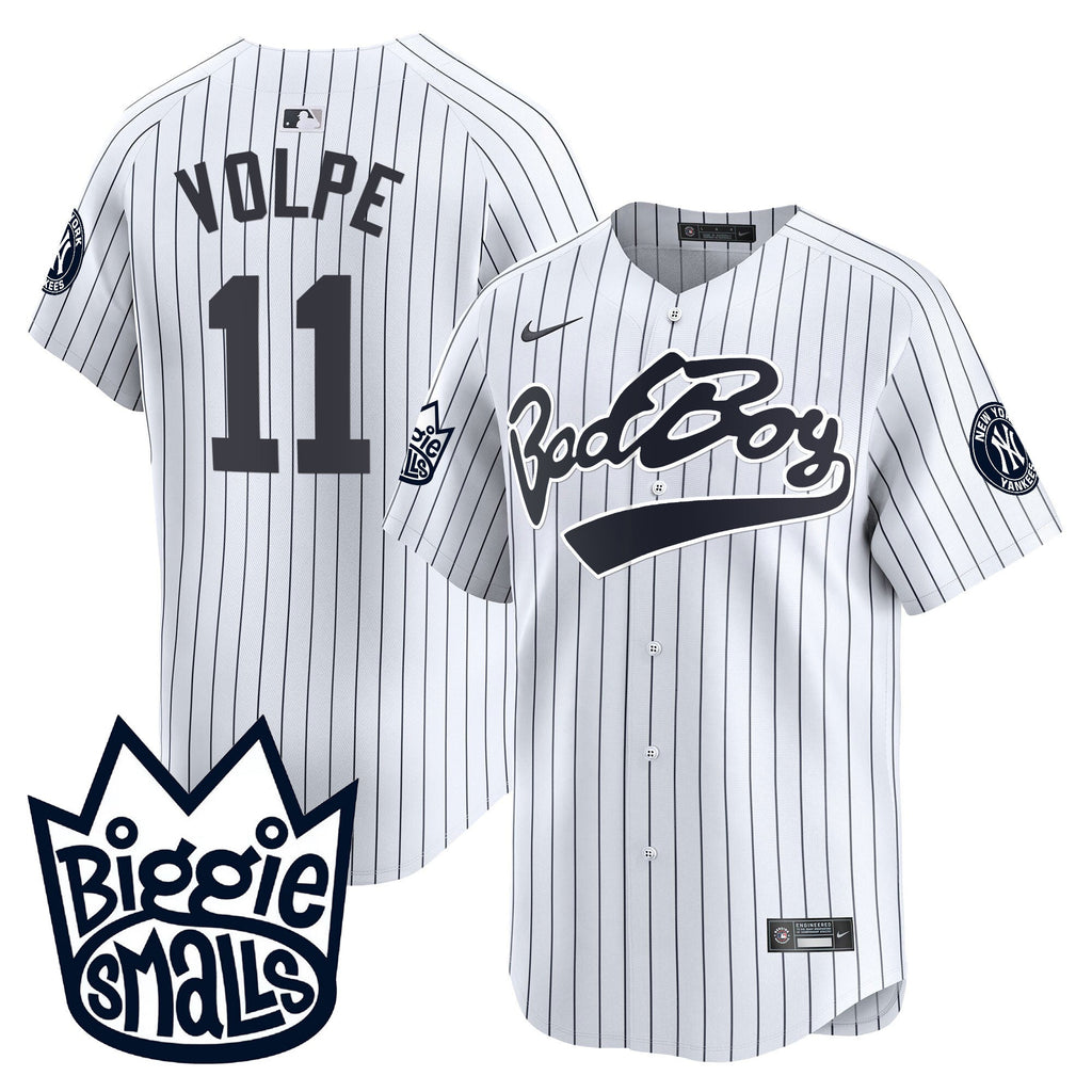 NYY Biggie Smalls Vapor Premier Limited Jersey - All Stitched