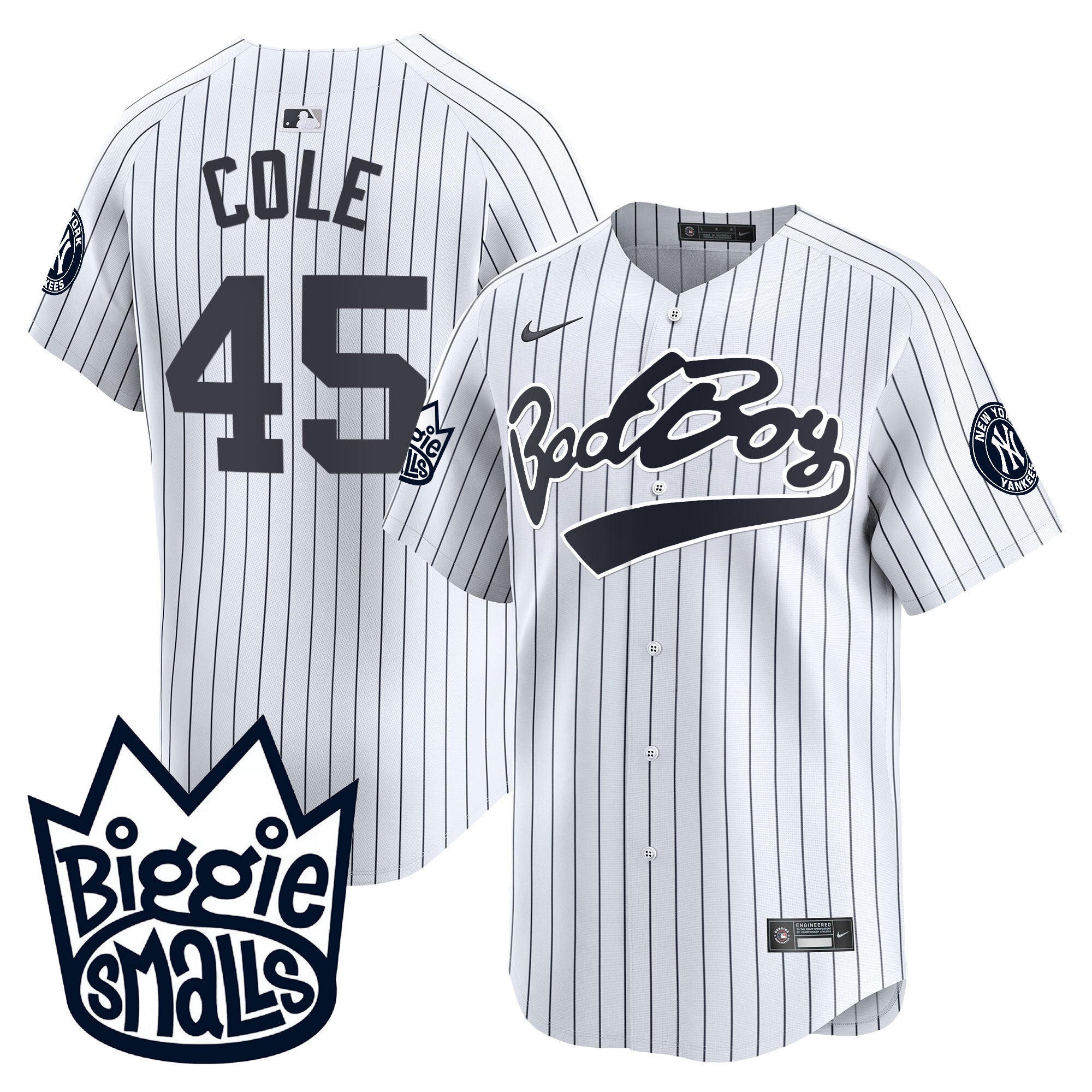 NYY Biggie Smalls Vapor Premier Limited Jersey - All Stitched