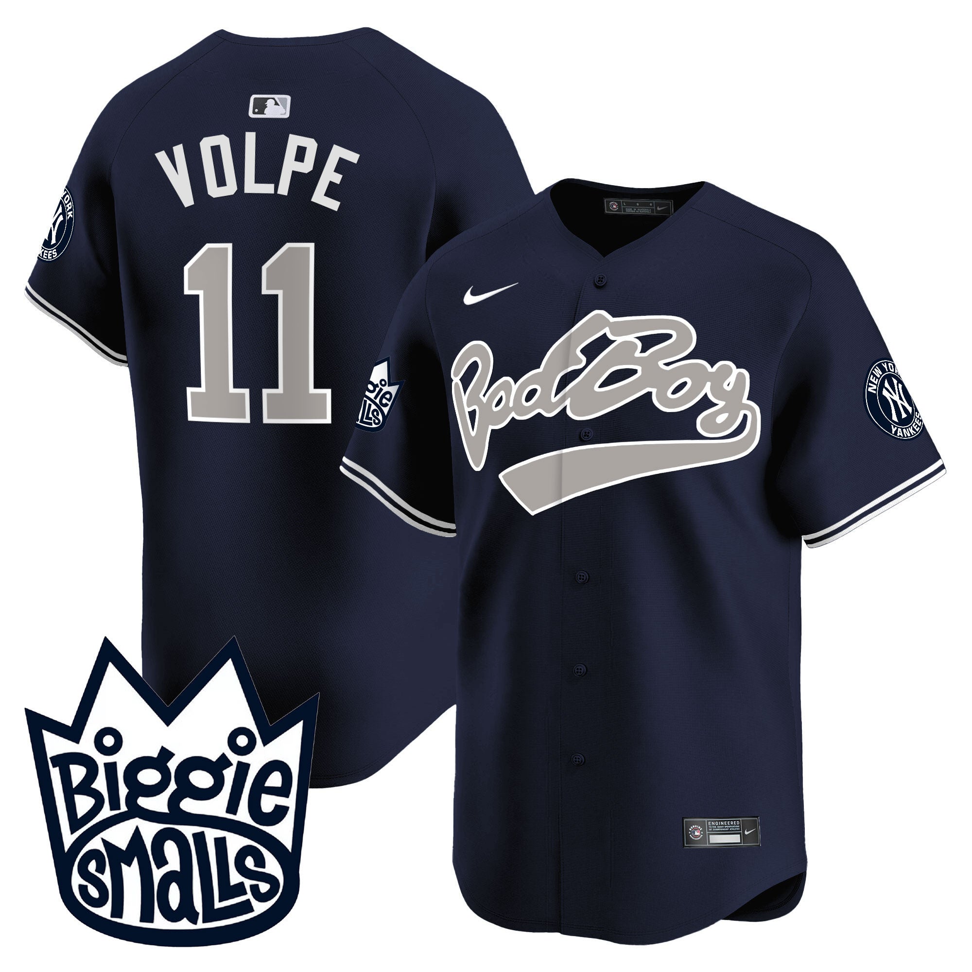 NYY Biggie Smalls Vapor Premier Limited Jersey - All Stitched