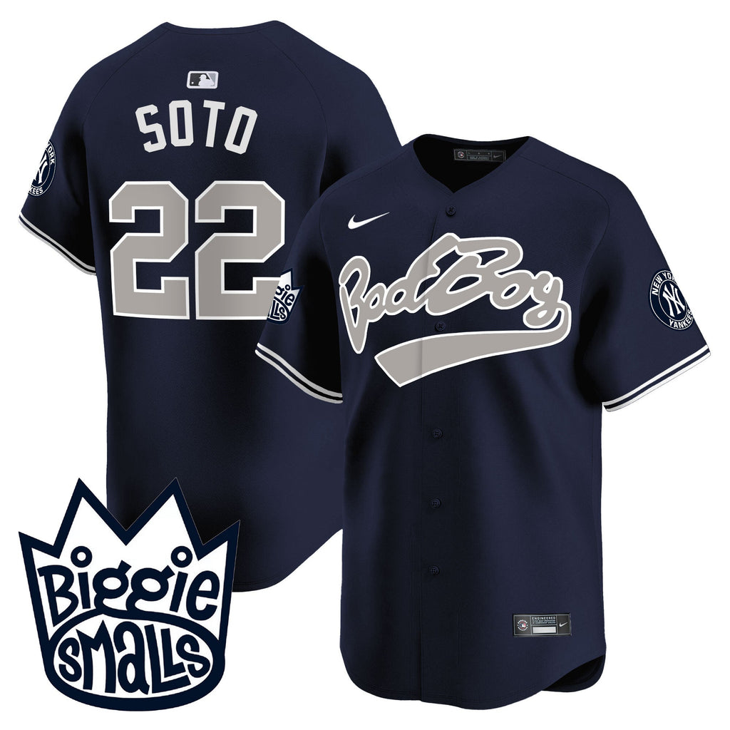NYY Biggie Smalls Vapor Premier Limited Jersey - All Stitched