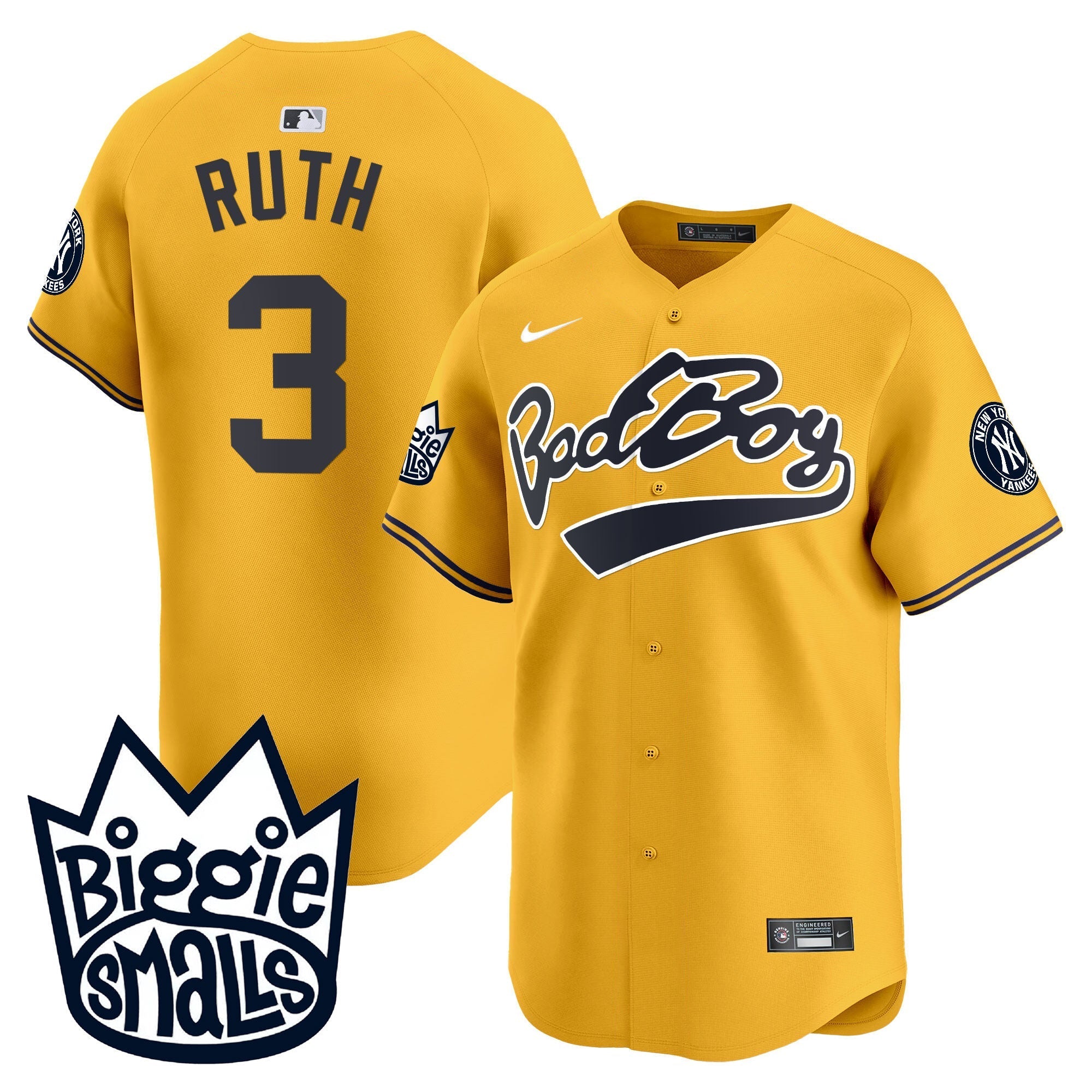 NYY Biggie Smalls Vapor Premier Limited Jersey - All Stitched