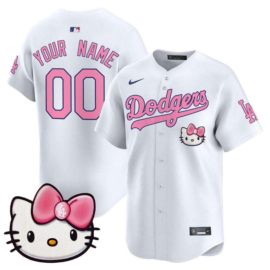 Dodgers 2025 Hello Kitty Vapor Premier Limited Custom Jersey  All Stitched