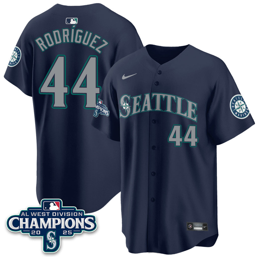 SEA 2025 AL West Division Champions Jersey - All Stitched